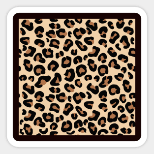 Animal Cheetah Pattern Design Sticker